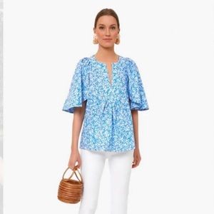 Tuckernuck x Cameran Eubanks Finley Flutter Sleeve Blouse